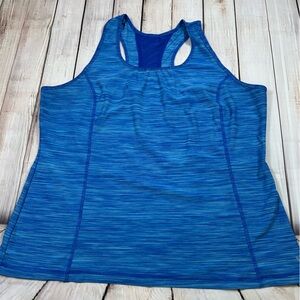 Danskin Now Blue Fitted Tank Top with Racerback. Size 2XL